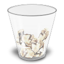 trash,outline,full,recycle bin icon