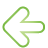 arrow, basic, green, left icon