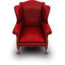 red,couch icon