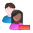 remove, users icon