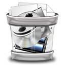 trash,clear,full,clean,recycle bin icon
