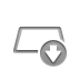 silver,down icon