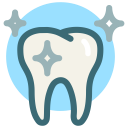 bright, clean, dental, dental care, dentist, tooth, white tooth svg vector icon