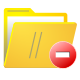 folder, remove icon