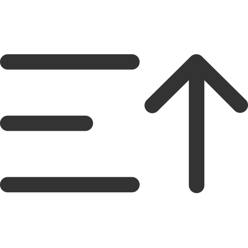 Sort Ascending svg vector icon