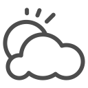 cloud, sky, summer, sun, sunshine, tropics, weather svg vector icon