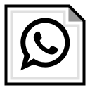 brand, online, whatsapp svg vector icon