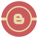 blogger, google, media, social, vintage svg vector icon