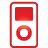 basic, ipod, red icon