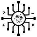 coin, crypto, cryptocurrency, currency, iota, money svg vector icon
