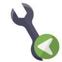technical,wrench,left icon