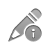 pencil,info icon