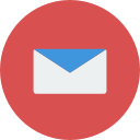 envelope, letter, mail, office, red svg vector icon