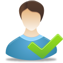 accept, male, user icon