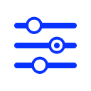 adjust, configuration, filter, options, preferences, settings, sliders svg vector icon