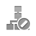 organizational,chart,cancel icon