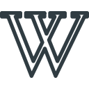 logo, media, social, wikipedia svg vector icon