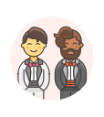 gay, wedding svg vector icon