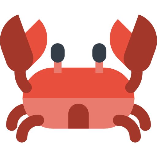 Crab svg vector icon