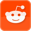 color, red, reddit, social media, square icon