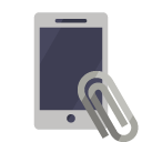phone,attachment icon
