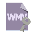 file,format,wmv,key icon