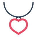 heart, jewelery, love, necklace, valentine, valentine's day svg vector icon
