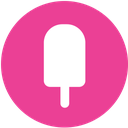 fancy, media, pink, round, social icon