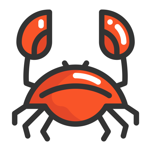Crab svg vector icon