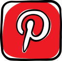 communication, media, network, pinterest, social, social media, web svg vector icon
