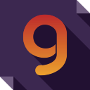 gaia, logo, media, social, social media, square svg vector icon
