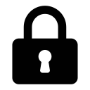 closed, lock, secure svg vector icon