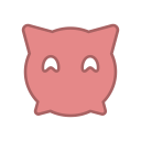 android, bot, eyes, happy, red, round, virus svg vector icon