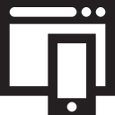 compatible, desktop, laptop, mobile, phone, responsive, tablet svg vector icon