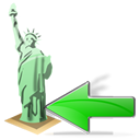 estatuadelalibertad,back,left,prev,backward,previous,arrow icon