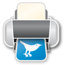 twitter,printer,print,social network,social,sn icon