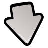 down,descend,download,fall,decrease,descending icon