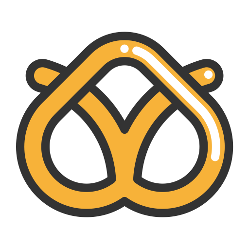 Pretzel svg vector icon