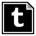 media, social, tumblr svg vector icon
