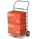 goods, handle, palet, products, shipment, shipping, warehouse icon