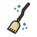 broom, halloween, horror, scary, witch svg vector icon