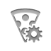 pizza,gear icon