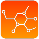 molecular, scientific svg vector icon