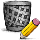 trash,edit icon