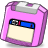 zip,pink icon