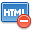 html,delete,del,remove icon