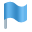 blue, flag, mark icon