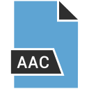aac, extension, file, name svg vector icon