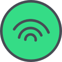 media, network, social, spotify svg vector icon