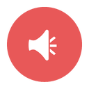 alert, announcement, audio, circular, news, red icon